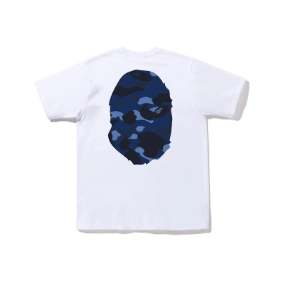 BAPE Color Camo Big Ape Head Tee White Blue 02