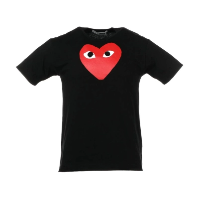 Comme des Garcons Play Red Heart T-shirt Black 01