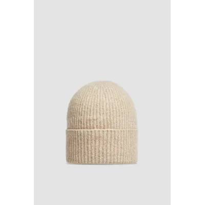 Moncler Cashmere & Wool Beanie Light Beige 02
