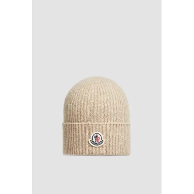 Moncler Cashmere & Wool Beanie Light Beige 01