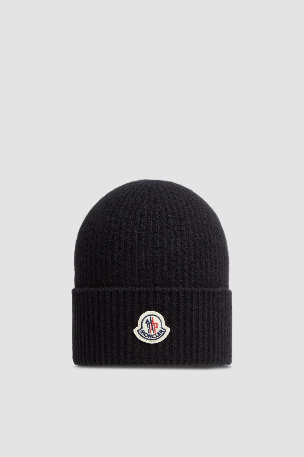 Moncler Cashmere & Wool Beanie Black