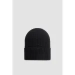 Moncler Cashmere & Wool Beanie Black