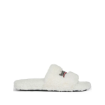Balenciaga Furry Slides White