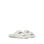 Balenciaga Furry Slides White