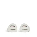Balenciaga Furry Slides White