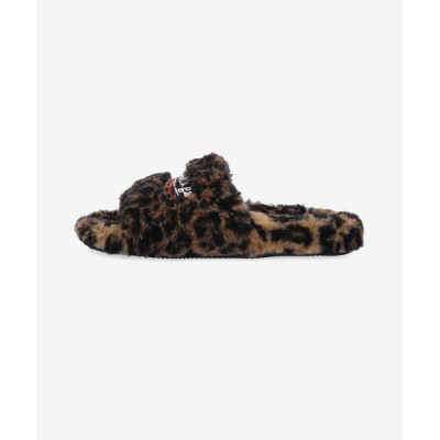 Balenciaga Furry Slides 'Leopard' 02