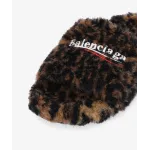 Balenciaga Furry Slides 'Leopard'