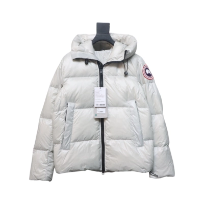 CANADA GOOSE Crofton Quilted Recycled-Nylon Ripstop Down Jacket White 01