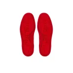 Christian Louboutin Louis Junior Spikes Cap Toe Leather Sneakers Red