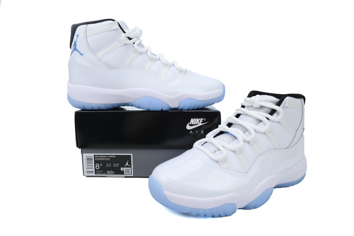 PK God Air Jordan 11 Retro 'Columbia / Legend Blue' CT8012-104