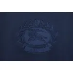 Burberry BBR 24Fw Oak Horse Embroidery Navy Blue Crewneck Sweatshirt