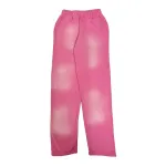 HELLSTAR  Flame Sweatpants Pink Grey