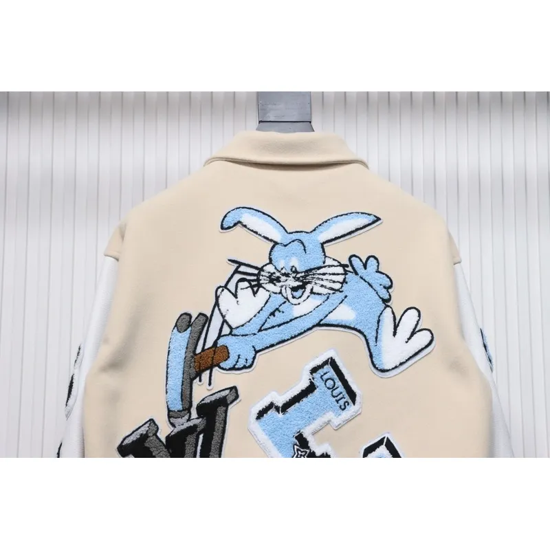 Louis Vuitton Bugs Bunny Varsity Jacket White