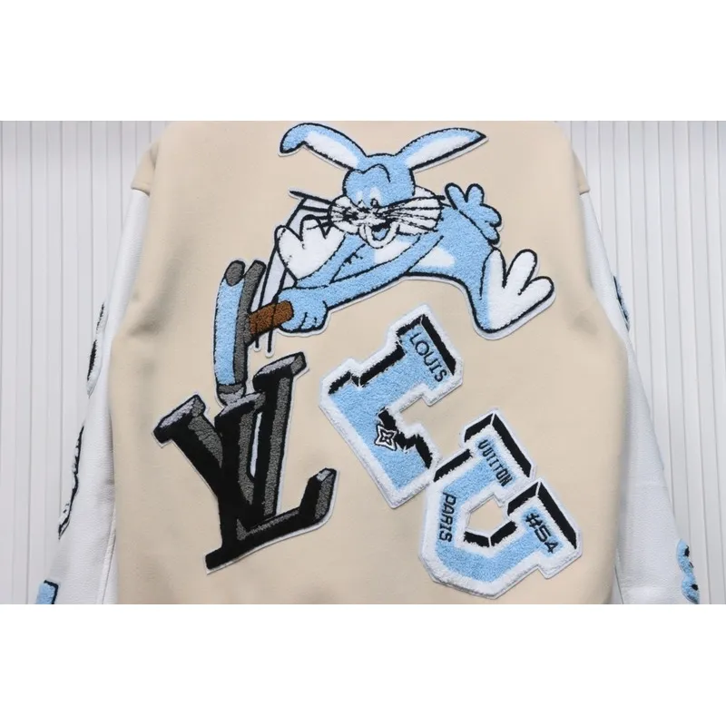 Louis Vuitton Bugs Bunny Varsity Jacket White