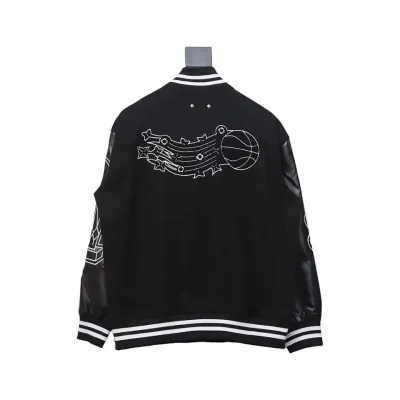 Louis Vuitton x NBA Leather Basketball Jacket Black 02