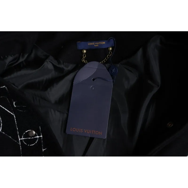 Louis Vuitton x NBA Leather Basketball Jacket Black