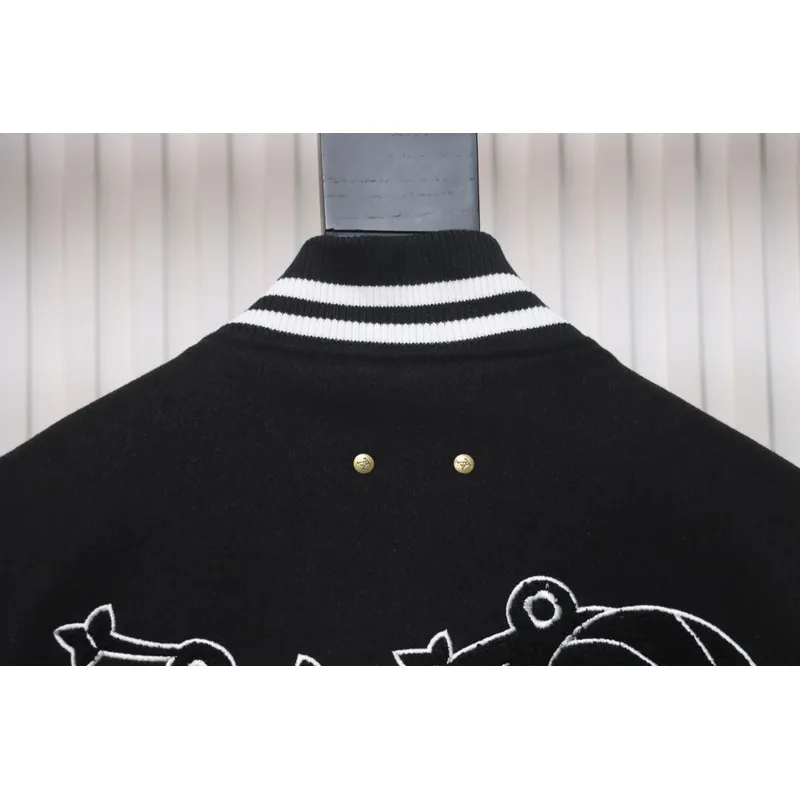 Louis Vuitton x NBA Leather Basketball Jacket Black