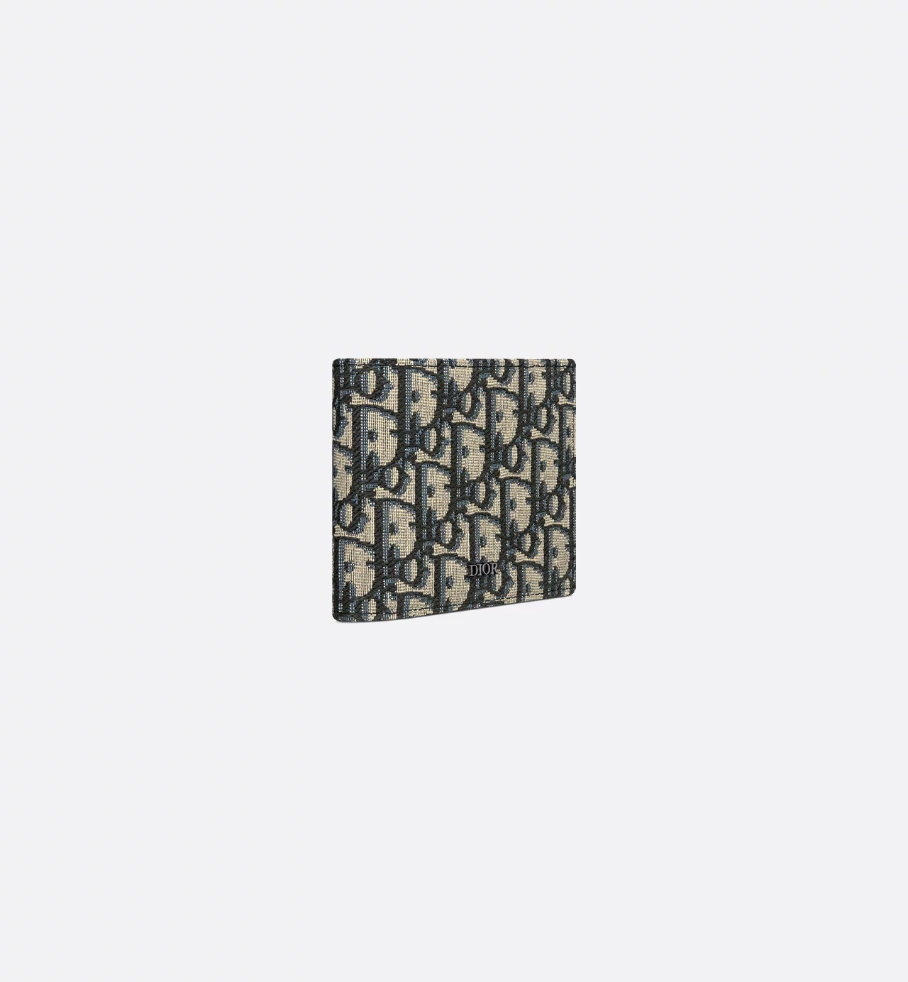DIOR - WalletBeige And BlackDior ObliqueJacquard