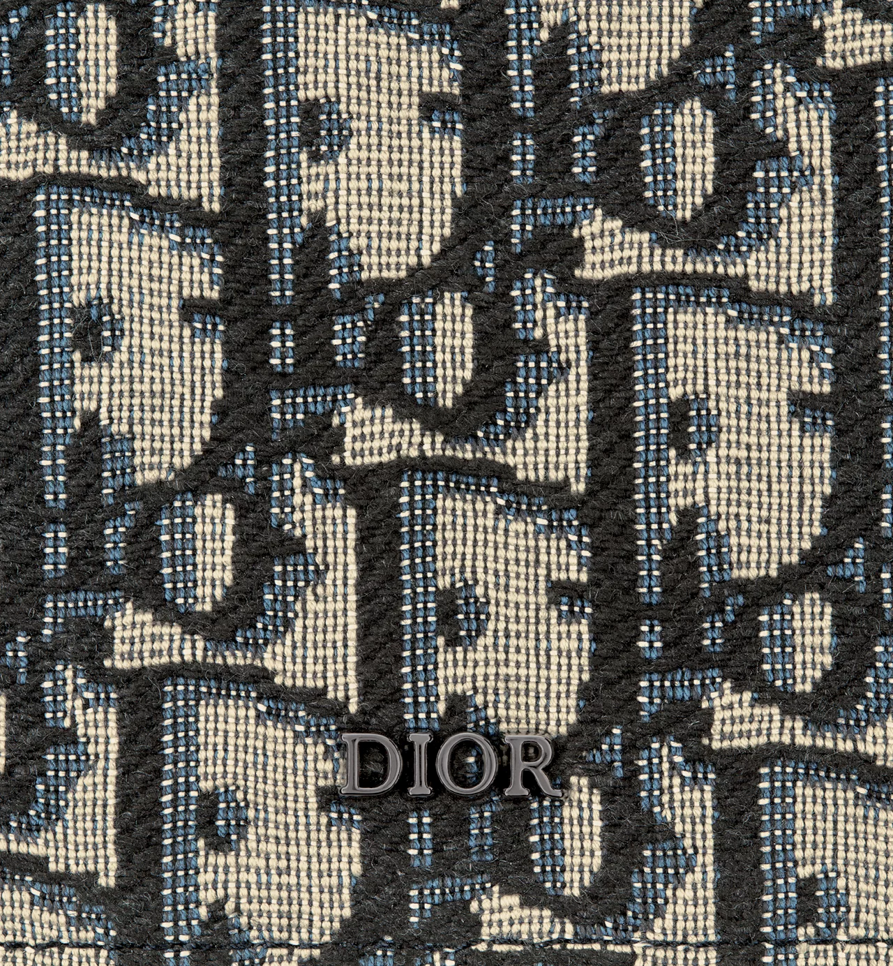 DIOR - WalletBeige And BlackDior ObliqueJacquard