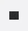 Dior Oblique Jacquard Compact Wallet Black