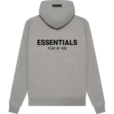Fear of God Essentials Relaxed Hoodie Dark Oatmeal 02