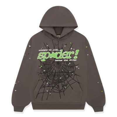 Sp5der Punk V2 Hoodie Slate Gret 01