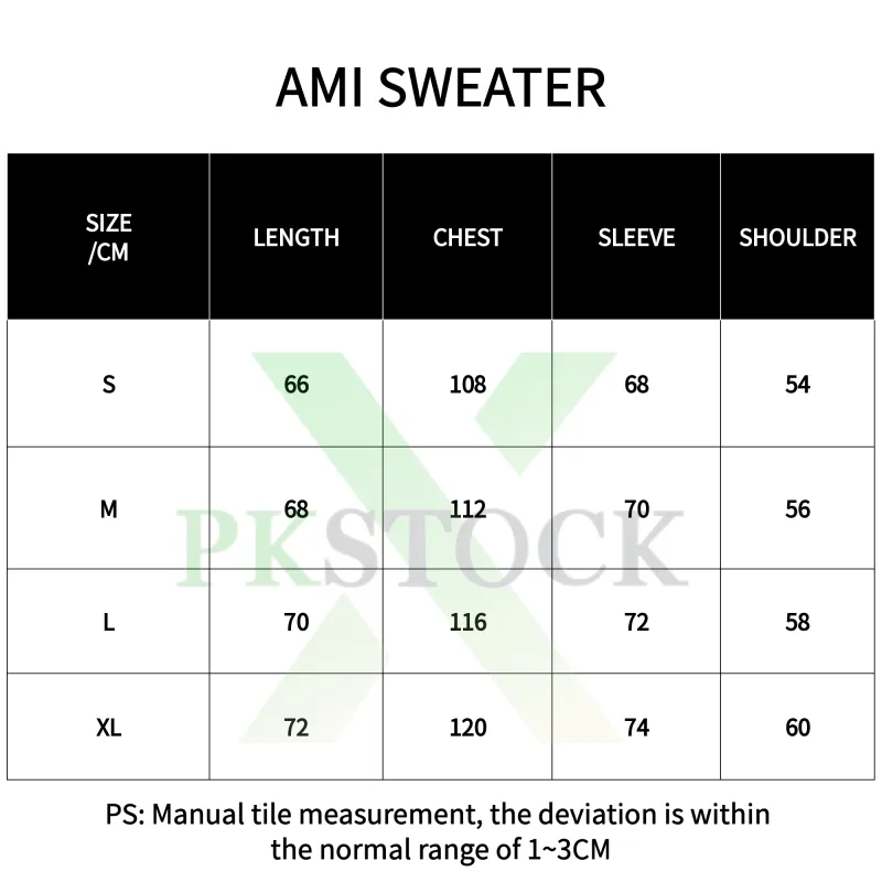 AMI Paris  Monogram Wool Cardigan Black Red