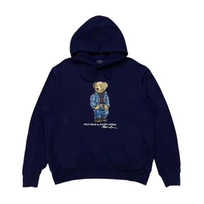 Polo Ralph Laurent Bear Hoodie Navy 01
