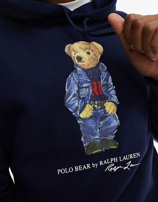 Polo Ralph Laurent Bear Hoodie Navy
