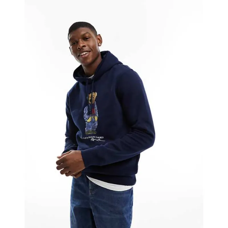 Polo Ralph Laurent Bear Hoodie Navy