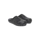 Marni Calfskin Fussbett Sabot Black Leather with Rhinestones SBMR000600P639400N99