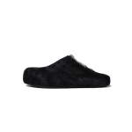 Marni Long hair Calfskin Fussbett Sabot Black SBMR000600P412200N99