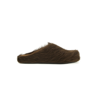 Marni Long hair Calfskin Fussbett Sabot Brown SBMS004601P412200M37 02