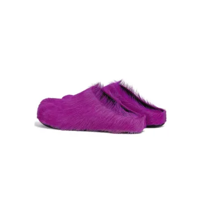 Marni Long hair Calfskin Fussbett Sabot Fuchsia SBMR000600P412200C58 02