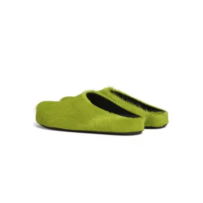 Marni Long hair Calfskin Fussbett Sabot Green SBMR000600P412200V07 02