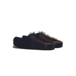 Marni Long hair Calfskin Fussbett Sabot Navy SBMR000600P412200B84
