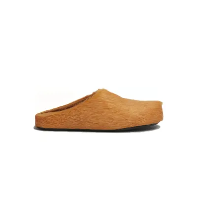 Marni Long hair Calfskin Fussbett Sabot Orange SBMR000600P412200R09 02