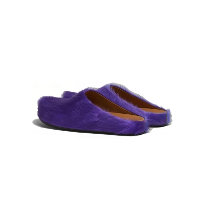 Marni Long hair Calfskin Fussbett Sabot Purple SBMR000600P623600C74 02