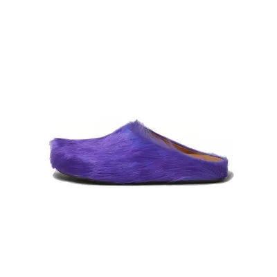 Marni Long hair Calfskin Fussbett Sabot Purple SBMR000600P623600C74 01