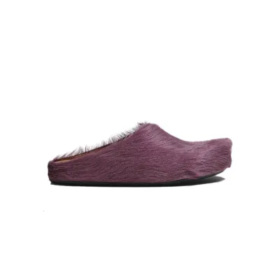 Marni Long hair Calfskin Fussbett Sabot Purple SBMS004601P412200C68 02