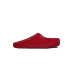 Marni Long hair Calfskin Fussbett Sabot Red SBMS004601P412200R66