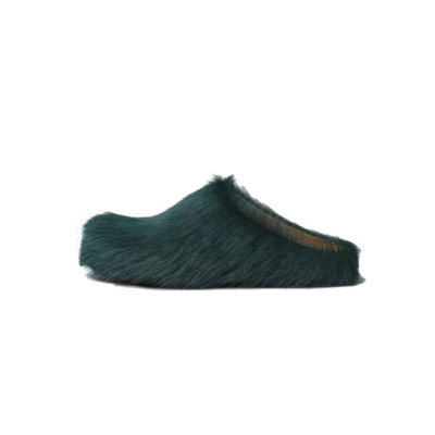 Marni Long hair Calfskin Fussbett Sabot Sea Green SBMR000600P412200V78 01