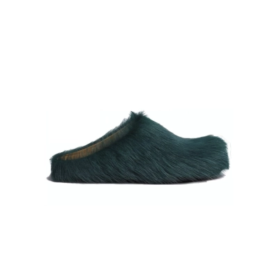 Marni Long hair Calfskin Fussbett Sabot Sea Green SBMR000600P412200V78 02