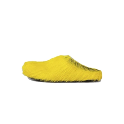 Marni Long hair Calfskin Fussbett Sabot Yellow SBMR000600P4122Z0565 01