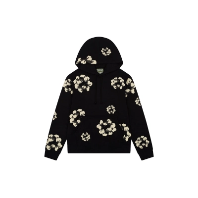 Denim Tears x CPFM Cactus Tears Wreath Hoodie Black 01
