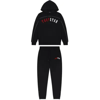 Trapstar Irongate Arch Chenille Hoodie Tracksuit Infrared Edition 01