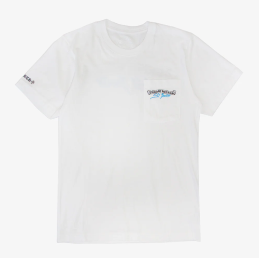 Chrome Hearts St. Barth Exclusive Scroll Logo Short Sleeve T-shirt