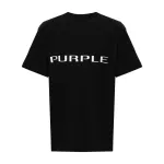 Purple Brand Wordmark Tee Black