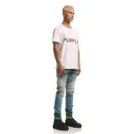 Purple Brand Wordmark Tee White