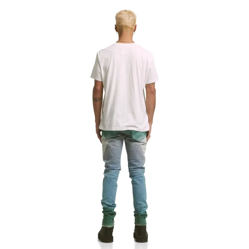 Purple Brand Wordmark Tee White